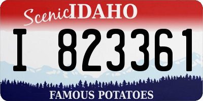 ID license plate I823361