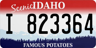 ID license plate I823364
