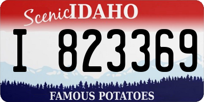 ID license plate I823369