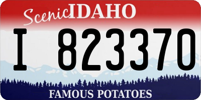 ID license plate I823370