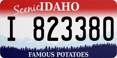 ID license plate I823380