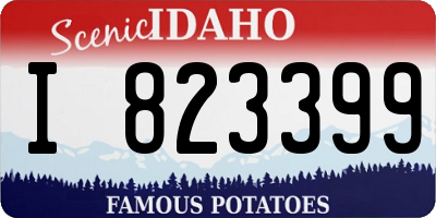 ID license plate I823399