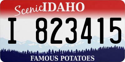 ID license plate I823415