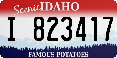 ID license plate I823417