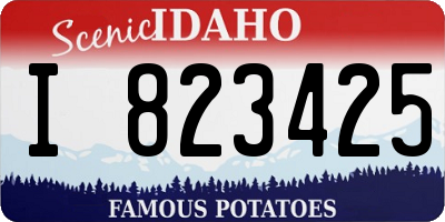 ID license plate I823425