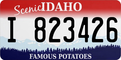 ID license plate I823426