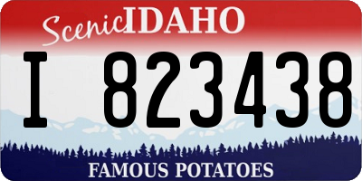 ID license plate I823438