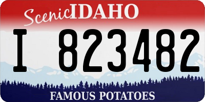 ID license plate I823482