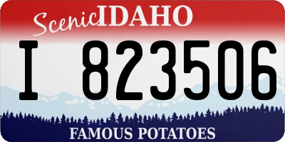 ID license plate I823506
