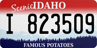 ID license plate I823509