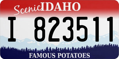 ID license plate I823511