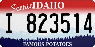 ID license plate I823514