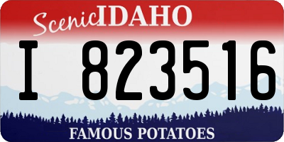 ID license plate I823516