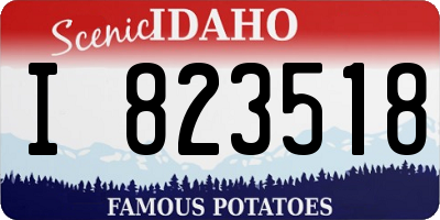 ID license plate I823518