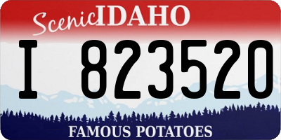 ID license plate I823520