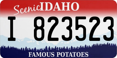 ID license plate I823523