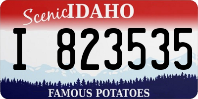 ID license plate I823535