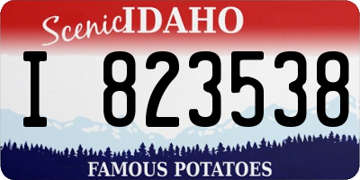 ID license plate I823538