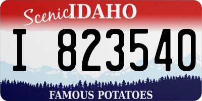 ID license plate I823540