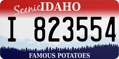 ID license plate I823554