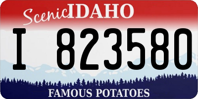 ID license plate I823580
