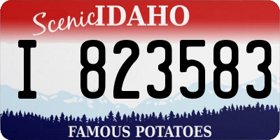 ID license plate I823583