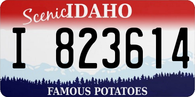 ID license plate I823614