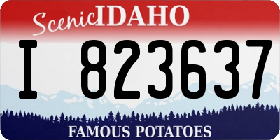 ID license plate I823637