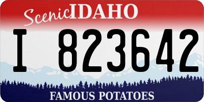 ID license plate I823642