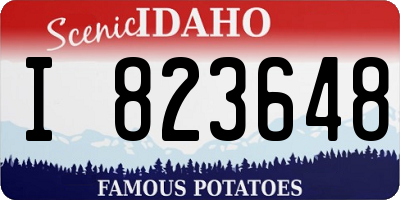 ID license plate I823648