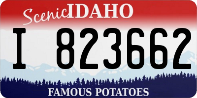 ID license plate I823662