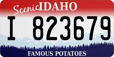 ID license plate I823679