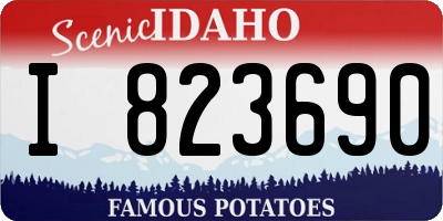 ID license plate I823690