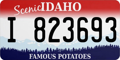 ID license plate I823693