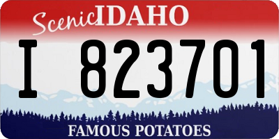 ID license plate I823701