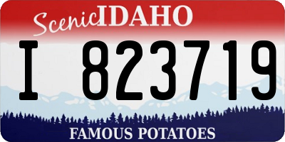 ID license plate I823719