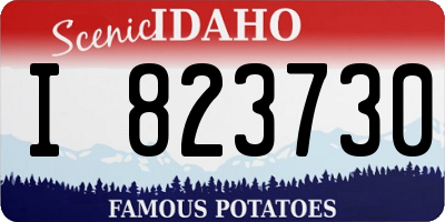 ID license plate I823730