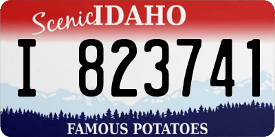 ID license plate I823741