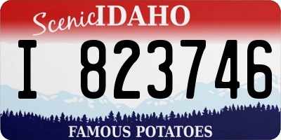 ID license plate I823746