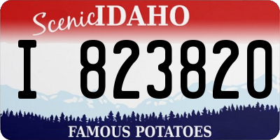 ID license plate I823820