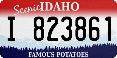 ID license plate I823861