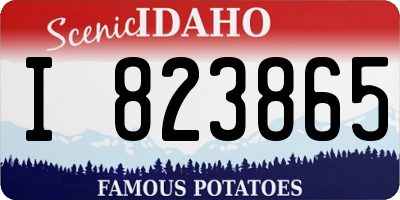 ID license plate I823865