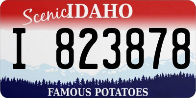 ID license plate I823878
