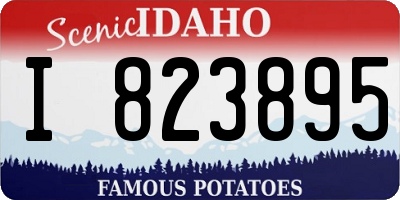 ID license plate I823895