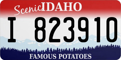 ID license plate I823910