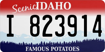 ID license plate I823914