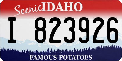 ID license plate I823926