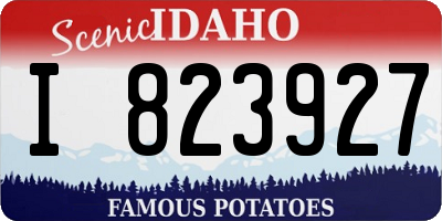 ID license plate I823927