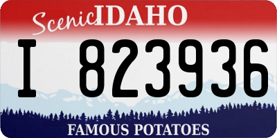 ID license plate I823936