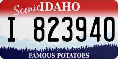 ID license plate I823940